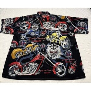 Orange County Choppers West Coast Choppers Shirt Size 3XL Hawaiian Style 2004